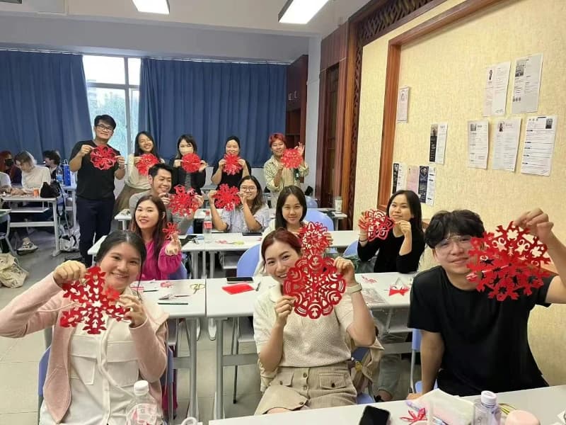 Students taking part in cultural activities